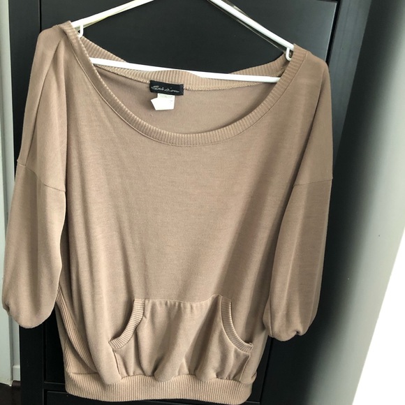 Beige scoop neck sweater - Picture 1 of 2